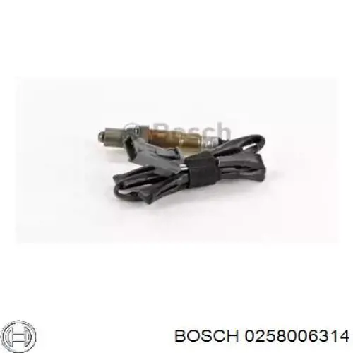 0258006314 Bosch лямбда-зонд, датчик кисню після каталізатора, лівий