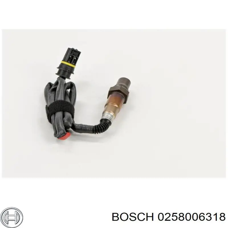Купити 0258006318 Bosch Лямбда-зонд, датчик кисню до каталізатора, лівий