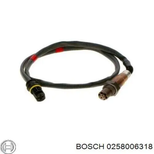 Лямбда-зонд, датчик кисню до каталізатора, лівий Bosch 0258006318 ціна, від 56.19 USD