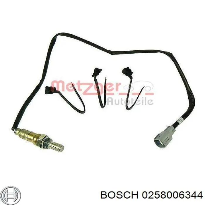 Лямбдазонд, датчик кисню до каталізатора 0258006344 Bosch