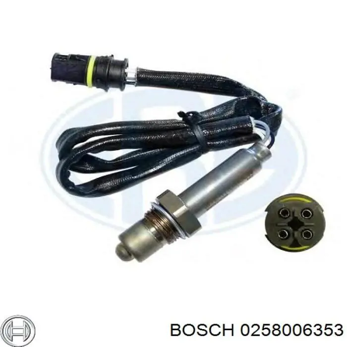 Лямбда-зонд, датчик кисню до каталізатора, лівий 0258006353 Bosch