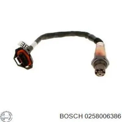 Купити 0258006386 Bosch Лямбда-зонд, датчик кисню після каталізатора