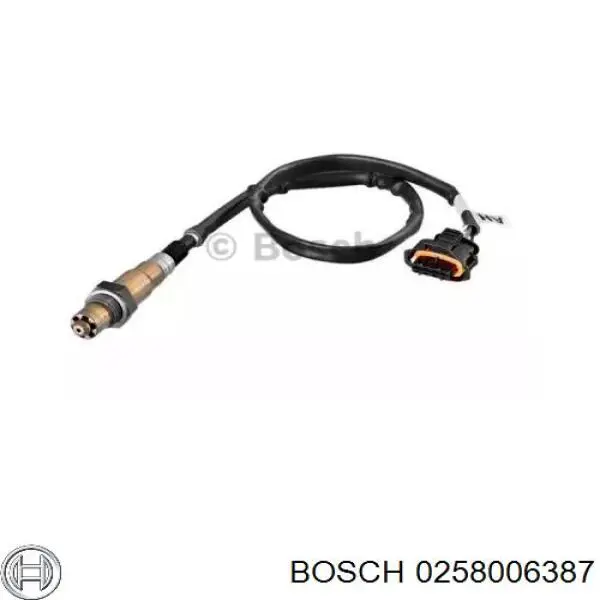 Лямбдазонд, датчик кисню до каталізатора 0258006387 Bosch