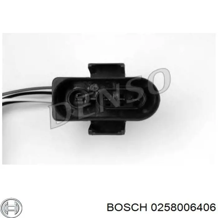 Лямбдазонд, датчик кисню до каталізатора 0258006406 Bosch