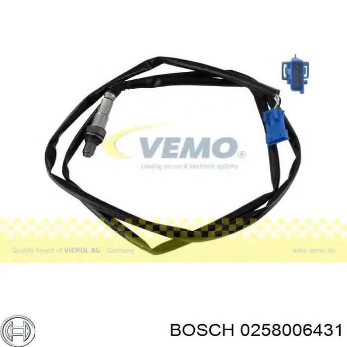 Лямбда-зонд, датчик кисню після каталізатора 0258006431 Bosch