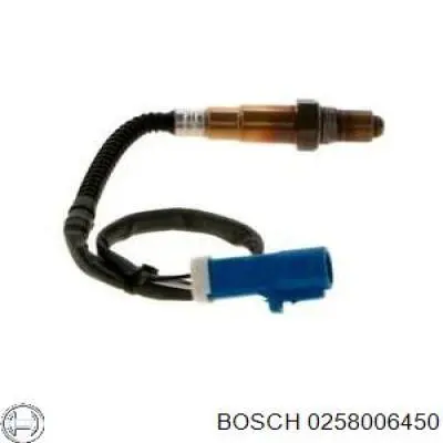 0258006450 Bosch лямбдазонд, датчик кисню до каталізатора