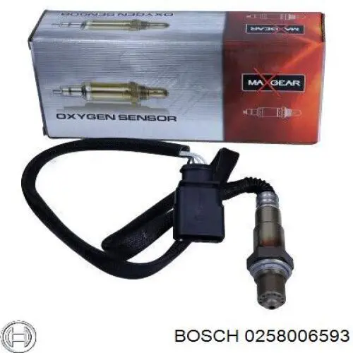 Лямбдазонд, датчик кисню після каталізатора Bosch 0258006593 ціна, від 12.81 USD