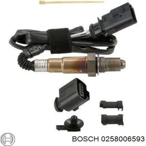 Купити 0258006593 Bosch Лямбда-зонд, датчик кисню після каталізатора