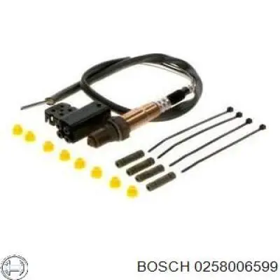 0258006599 Bosch лямбда-зонд, датчик кисню після каталізатора