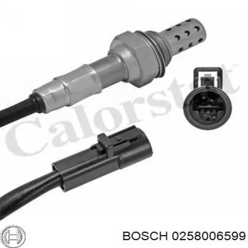 Купити 0258006599 Bosch Лямбда-зонд, датчик кисню після каталізатора