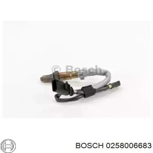 0258006683 Bosch лямбда-зонд, датчик кисню після каталізатора, правий