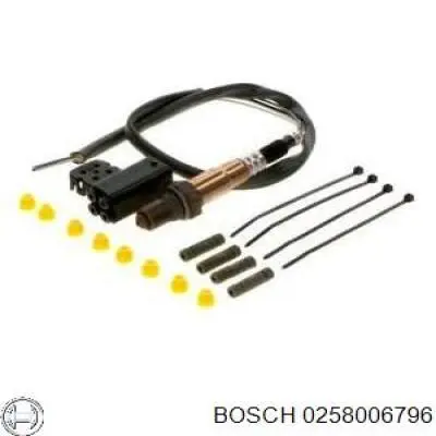 0258006796 Bosch лямбда-зонд, датчик кисню після каталізатора