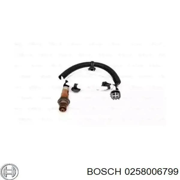 0258006799 Bosch лямбдазонд, датчик кисню до каталізатора