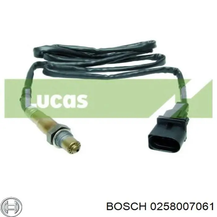 Лямбдазонд, датчик кисню до каталізатора Bosch 0258007061 ціна, від 47.71 USD