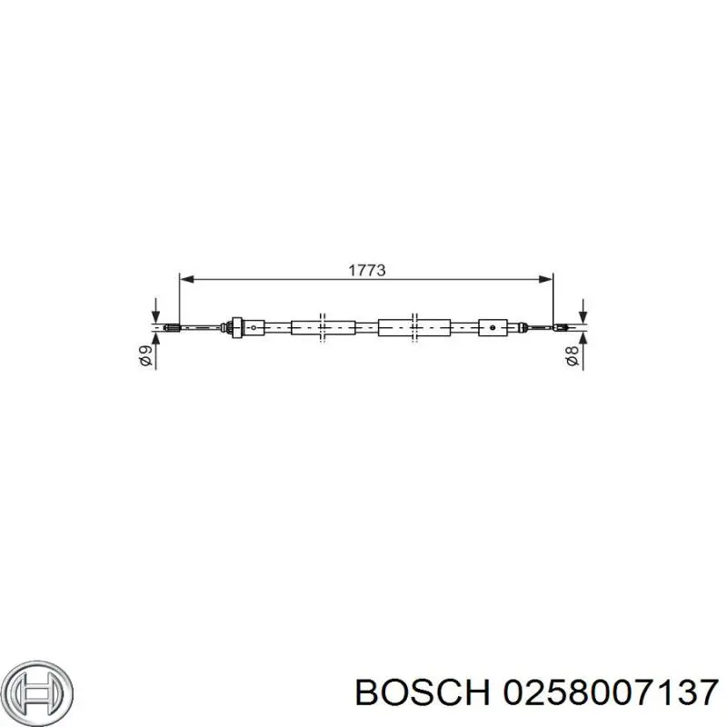 0258007137 Bosch Лямбдазонд, датчик кисню до каталізатора
