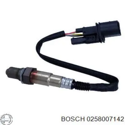 Купити 0258007142 Bosch Лямбда-зонд, датчик кисню до каталізатора, лівий