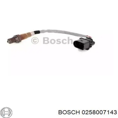 Купити 0258007143 Bosch Лямбда-зонд, датчик кисню до каталізатора, правий
