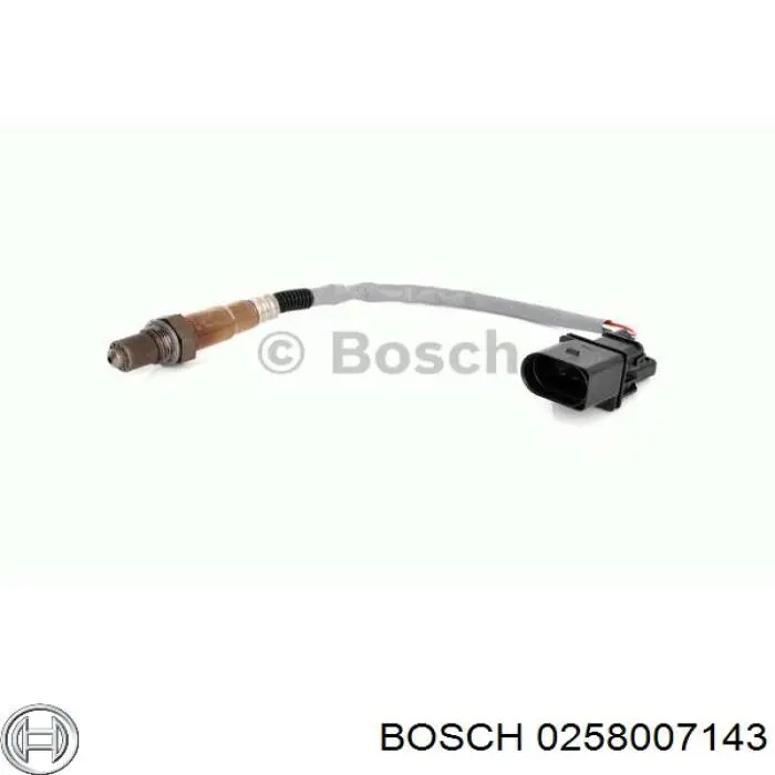 Лямбдазонд, датчик кисню до каталізатора, правий Bosch 0258007143