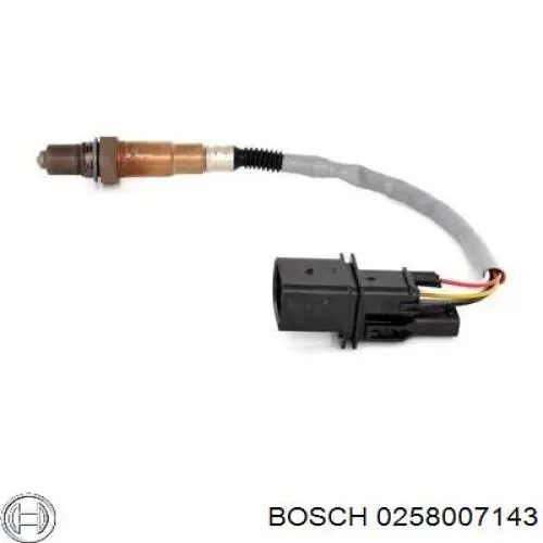 0258007143 Bosch Лямбда-зонд, датчик кисню до каталізатора, правий