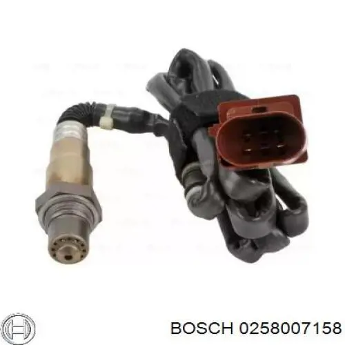 Лямбда-зонд, датчик кисню до каталізатора, лівий Bosch 0258007158 ціна, від 25.64 USD