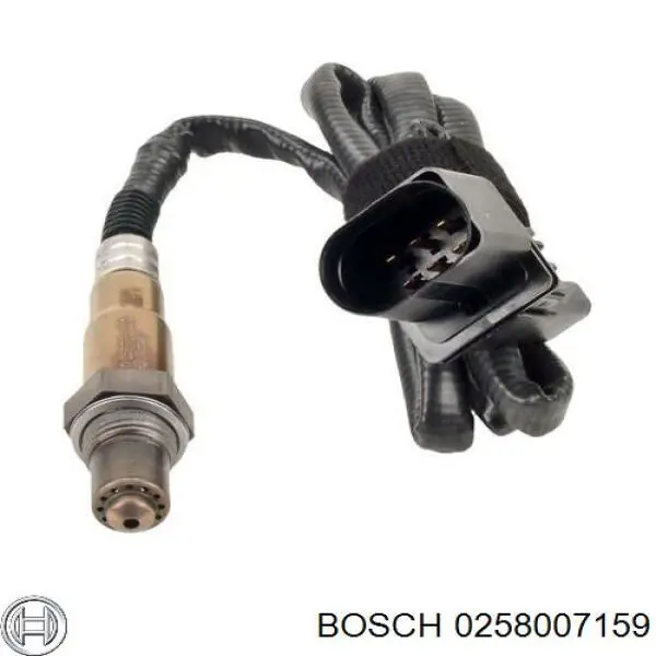 0258007159 Bosch лямбда-зонд, датчик кисню до каталізатора, лівий