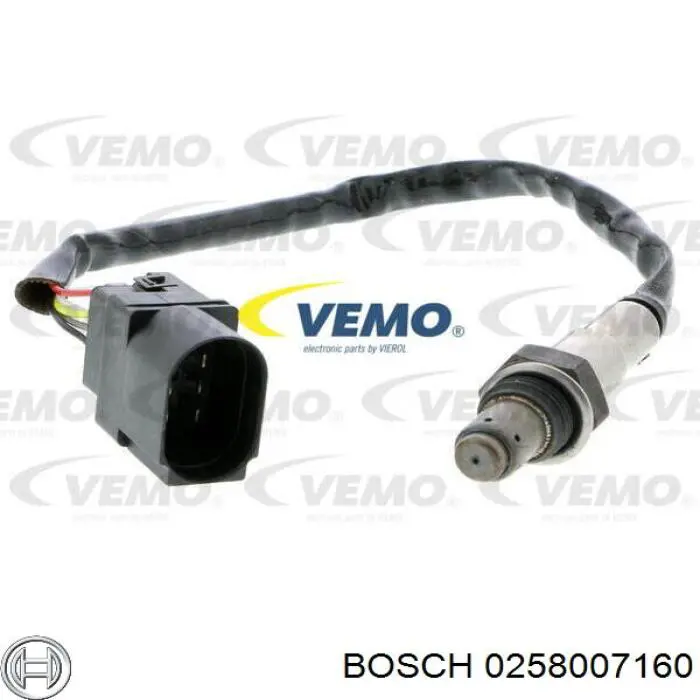 0258007160 Bosch Лямбдазонд, датчик кисню до каталізатора