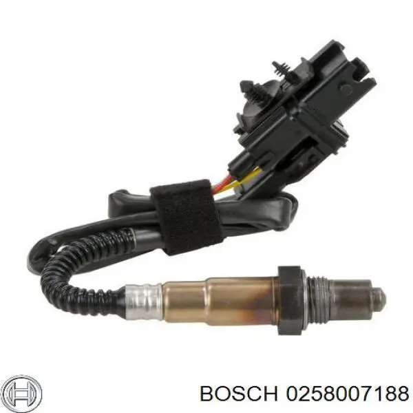 Лямбда-зонд, датчик кисню до каталізатора, лівий Bosch 0258007188 ціна, від 124.37 USD
