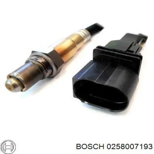 0258007193 Bosch лямбда-зонд, датчик кисню до каталізатора, правий