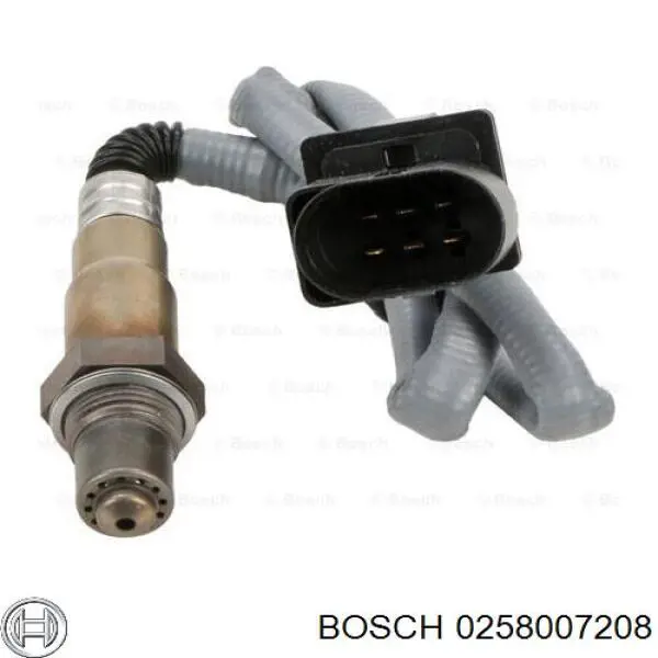 0258007208 Bosch лямбда-зонд, датчик кисню до каталізатора, лівий