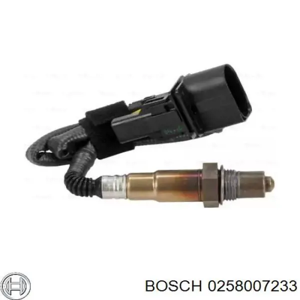 Лямбда-зонд, датчик кисню до каталізатора, правий 0258007233 Bosch