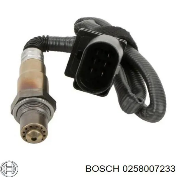 Лямбда зонд до каталізатора, правий Bosch 258007233 ціна, від 153.31 USD