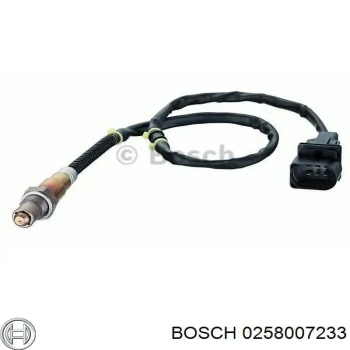 Лямбда-зонд, датчик кисню до каталізатора, правий 258007233 Bosch