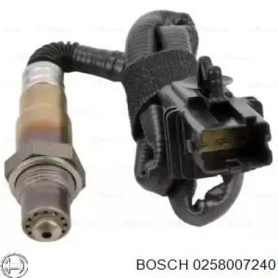 Лямбдазонд, датчик кисню до каталізатора 0258007240 Bosch