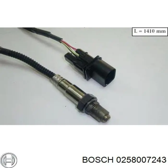 Купити 0258007243 Bosch Лямбда-зонд, датчик кисню до каталізатора, правий