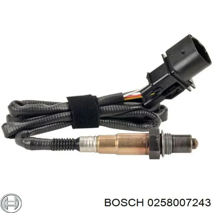 0258007243 Bosch Лямбда-зонд, датчик кисню до каталізатора, правий