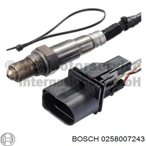Лямбда зонд до каталізатора, правий Bosch 0258007243 ціна, від 78.59 USD
