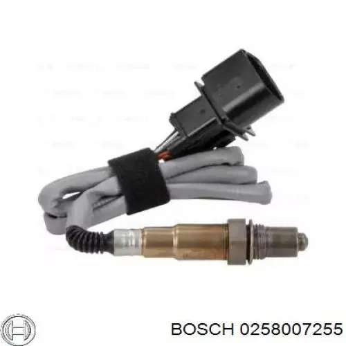 0258007255 Bosch Лямбдазонд, датчик кисню до каталізатора, лівий