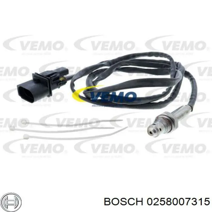 Купити 0258007315 Bosch Лямбдазонд, датчик кисню до каталізатора