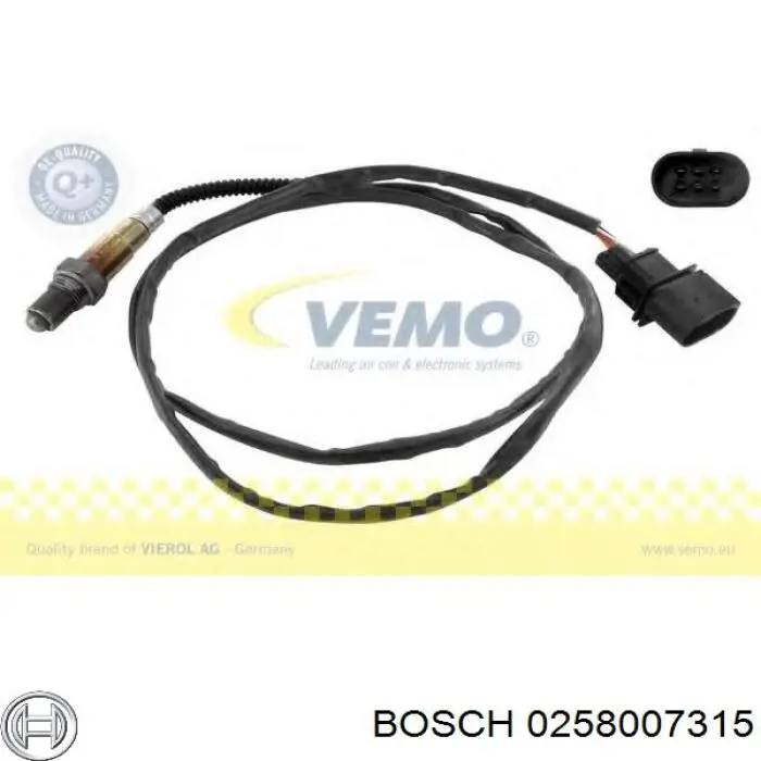 0258007315 Bosch Лямбдазонд, датчик кисню до каталізатора