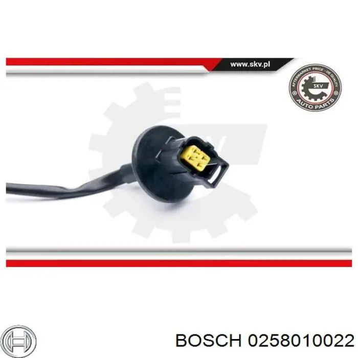 Лямбдазонд, датчик кисню 0258010022 Bosch