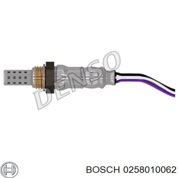 0258010062 Bosch лямбдазонд, датчик кисню до каталізатора