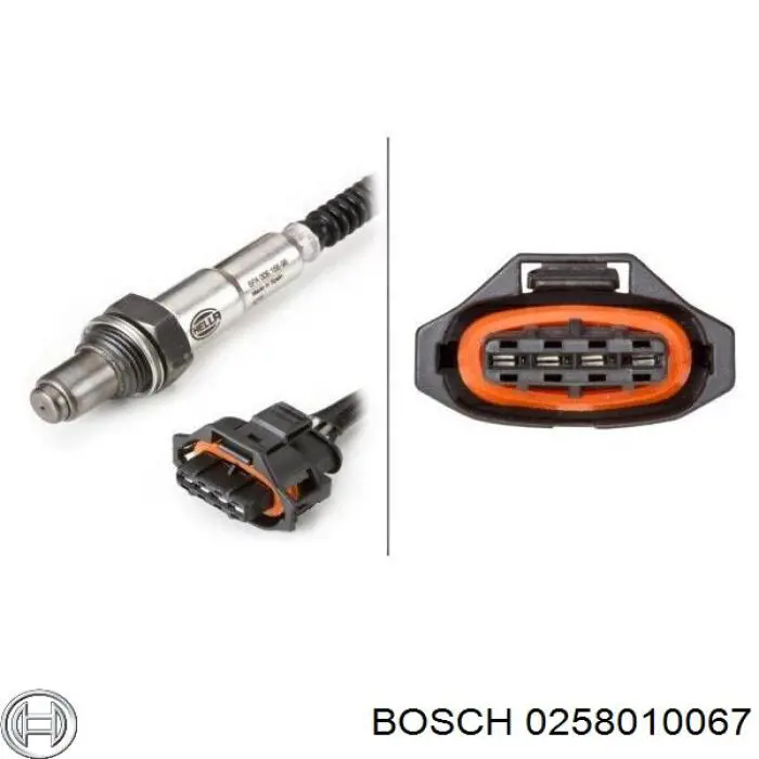 0258010067 Bosch лямбдазонд, датчик кисню до каталізатора