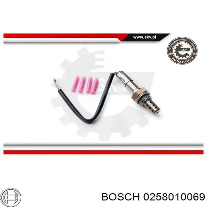 Купити 0258010069 Bosch Лямбда-зонд, датчик кисню після каталізатора
