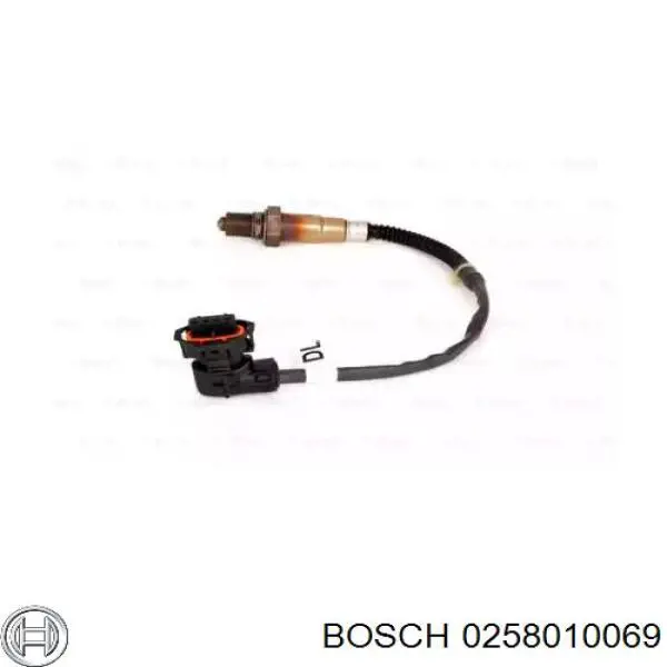 Лямбда-зонд, датчик кисню після каталізатора 0258010069 Bosch