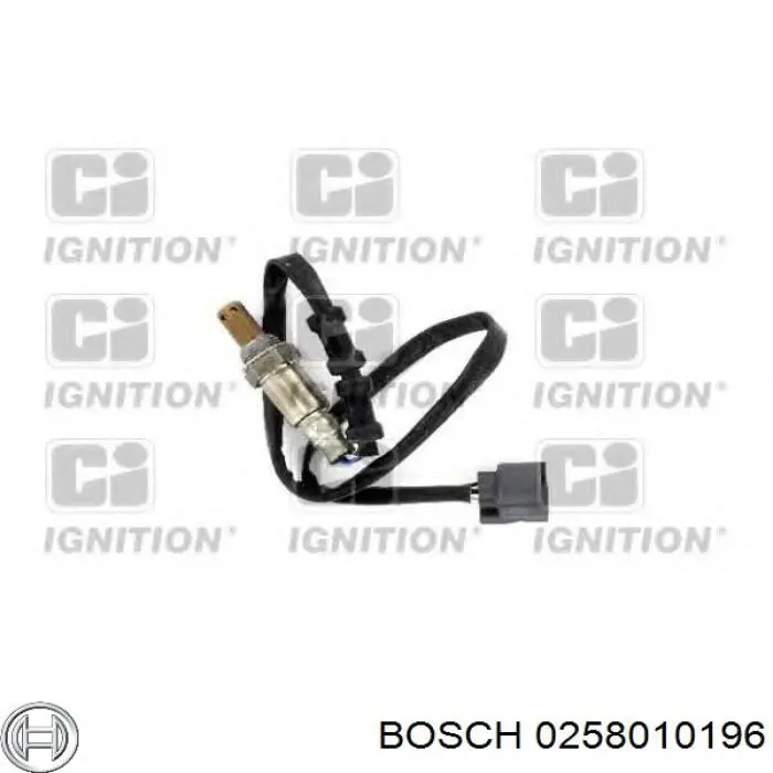 Купити 0258010196 Bosch Лямбда-зонд, датчик кисню після каталізатора