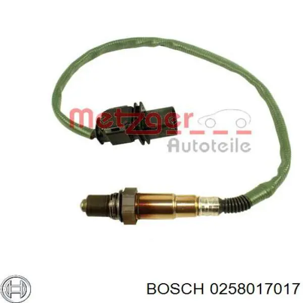 Лямбдазонд, датчик кисню до каталізатора Bosch 0258017017 ціна, від 38.01 USD