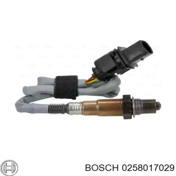 Лямбда-зонд, датчик кисню до каталізатора, лівий 0258017029 Bosch
