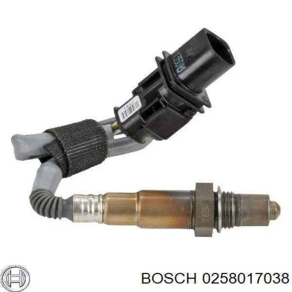 0258017038 Bosch лямбдазонд, датчик кисню до каталізатора