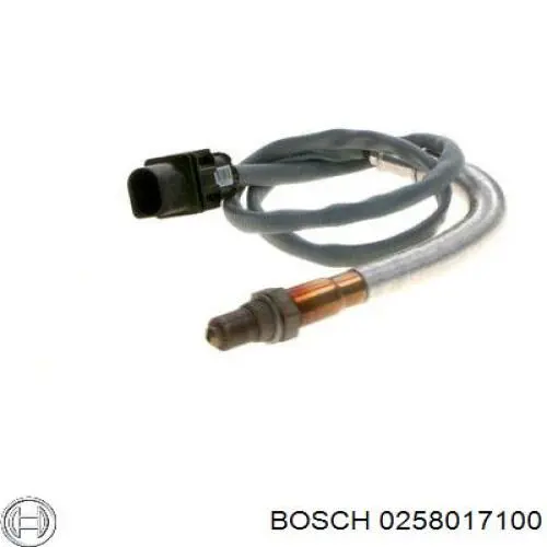 0258017100 Bosch лямбдазонд, датчик кисню до каталізатора