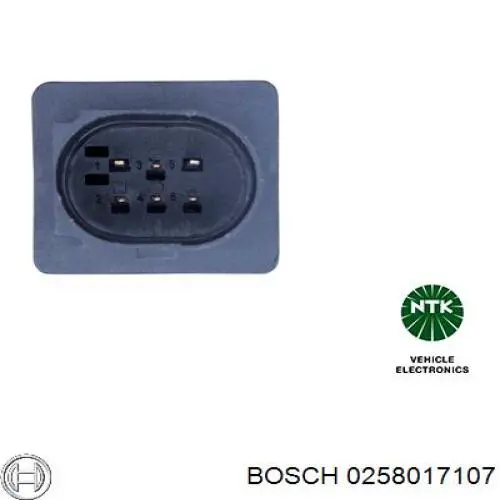 0258017107 Bosch лямбдазонд, датчик кисню